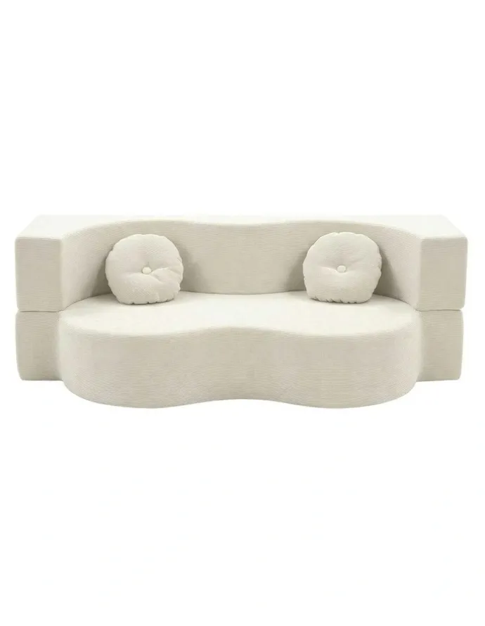 Artiss Folding Sofa Bed in Beige