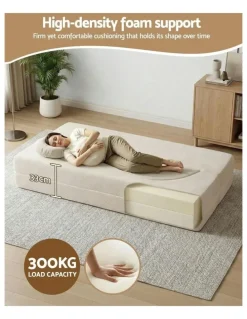 Artiss Folding Sofa Bed in Beige