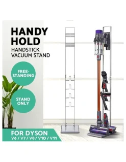 Artiss Freestanding Dyson Vacuum Stand Rack Holder Cordless Handheld Cleaner V6 7 8 V10 V11 Silver