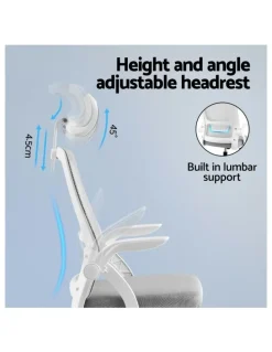 Artiss Headrest Adjustable Office Chair in Grey