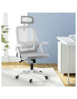 Artiss Headrest Adjustable Office Chair in Grey
