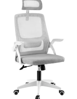 Artiss Headrest Adjustable Office Chair in Grey