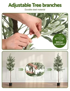 Artiss Indoor Decor Artificial Olive Tree 1.8m in Green