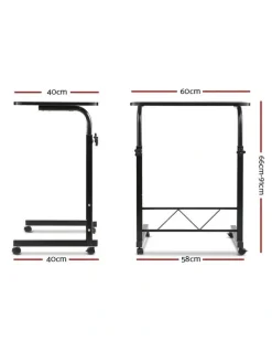 Artiss Laptop Desk Table Adjustable 60CM in Black
