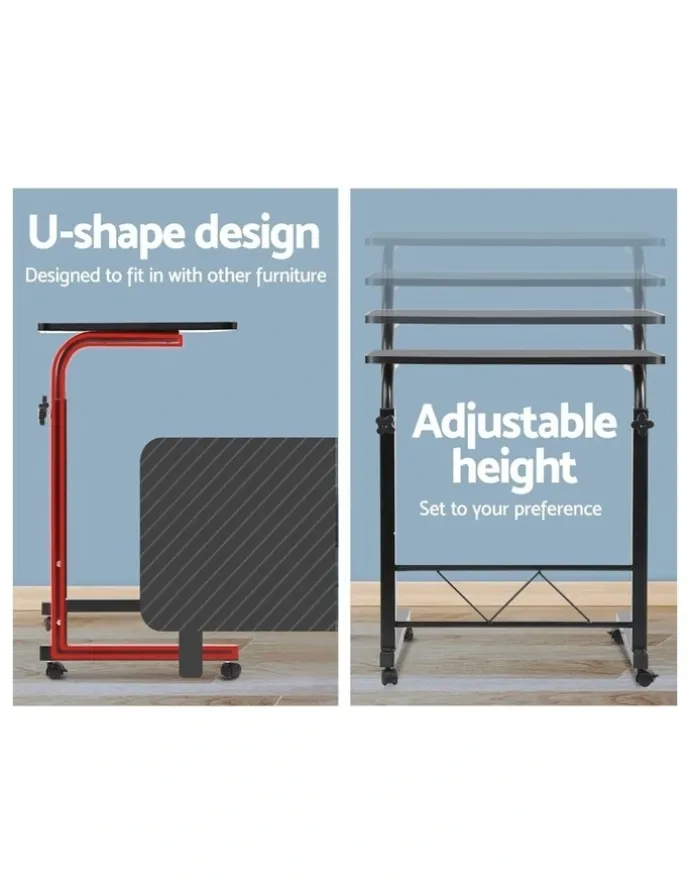 Artiss Laptop Desk Table Adjustable 60CM in Black
