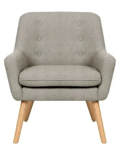 Artiss Linen Fabric Anne Armchair in Beige