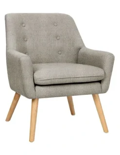 Artiss Linen Fabric Anne Armchair in Beige