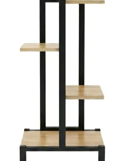 Artiss Metal Flower Pots Shelf Plant Stand 4 Tiers in Black