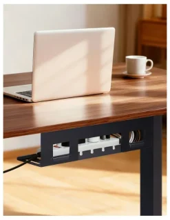 Artiss Motorised Dual Motor Electric Standing Desk 140cm in Walnut