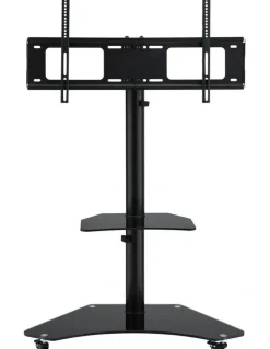 Artiss Mount Bracket Universal Adjustable Height with Wheels TV Stand 40-100 in Black