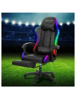 Artiss 6 Point Massage Gaming Office Chair in Black