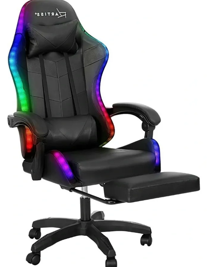 Artiss 6 Point Massage Gaming Office Chair in Black