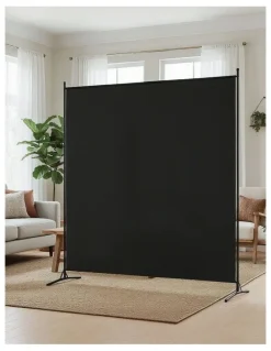 Artiss Room Divider Screen 175x180cm in Fabric Black