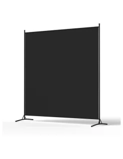 Artiss Room Divider Screen 175x180cm in Fabric Black
