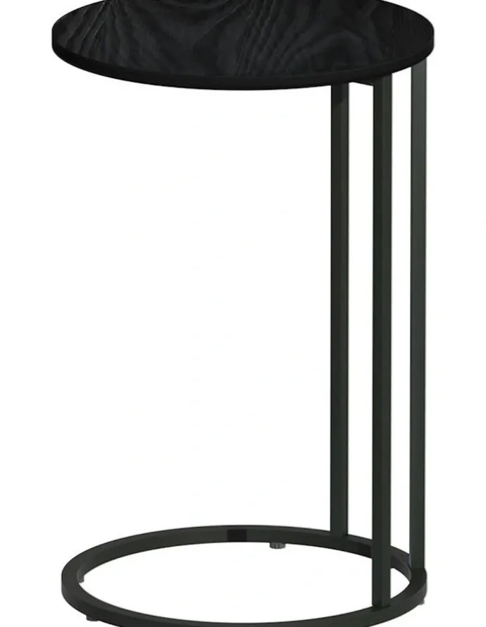 Artiss Round Side Table 40cm in Black