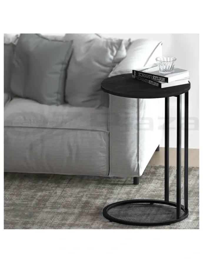 Artiss Round Side Table 40cm in Black
