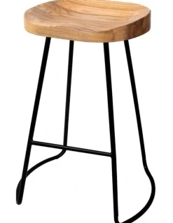 Artiss Set Of 2 Wooden Backless Bar Stools