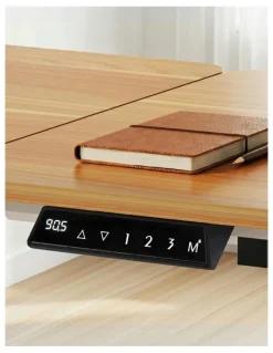 Artiss Tilting Top Electric Standing Desk in Brown