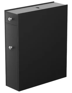 Artiss Wooden Bathroom Storage Cabinet in Black