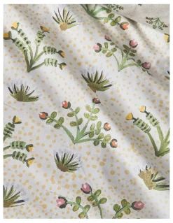 Artists of Ampilatwatja Bush Flowers Cotton Quilt Cover Set by Latoya Ngwarraye Petrick