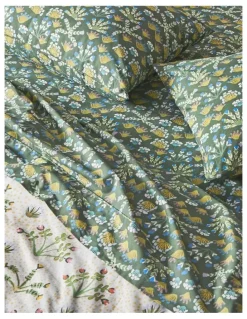 Artists of Ampilatwatja Desert Flowers Cotton Sheet Set by Jessie Ngwarraye