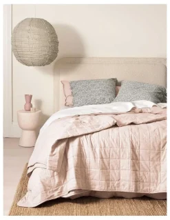 Aura Home Coverlet in Shell Pink