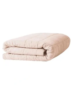 Aura Home Coverlet in Shell Pink