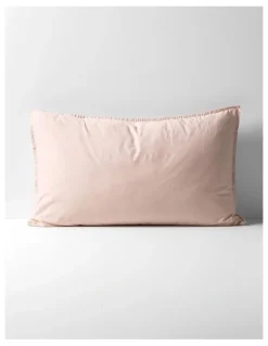 Aura Home Evie Organic Stonewash Bedlinen Collection in Blush Pink