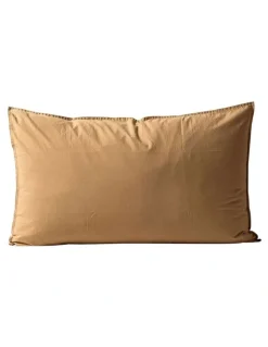 Aura Home Evie Organic Stonewash Bedlinen Collection in Toasted Pecan
