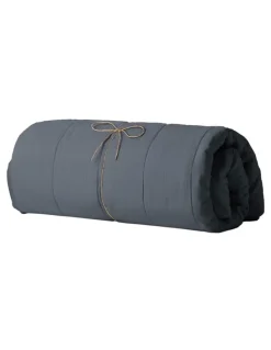 Aura Home Halo Organic Coverlet in Steel