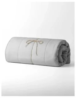 Aura Home Halo Organic Coverlet in Pebble
