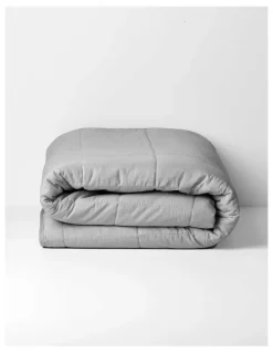 Aura Home Halo Organic Coverlet in Pebble