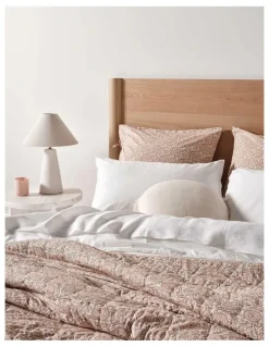 Aura Home Jaipur Coverlet in Blush