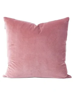 Aura Home Luxury Velvet Cushion in Orchid
