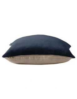 Aura Home Luxury Velvet Cushion in Slate