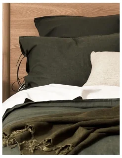 Aura Home Maison Vintage Bed Linen Collection in Forest