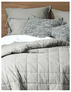 Aura Home Maison Vintage Coverlet in Limestone