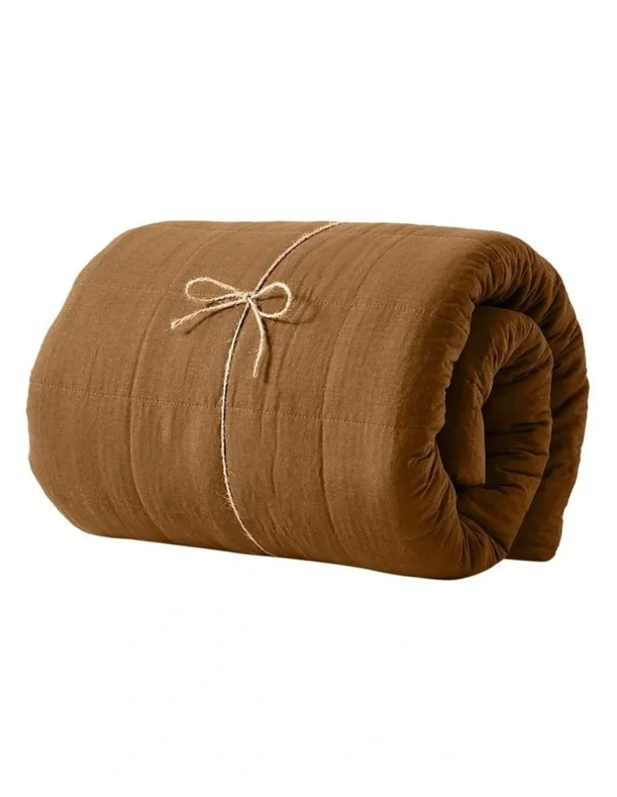 Aura Home Maison Vintage Coverlet in Cinnamon