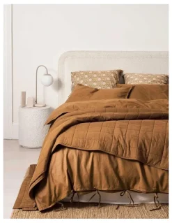 Aura Home Maison Vintage Coverlet in Cinnamon