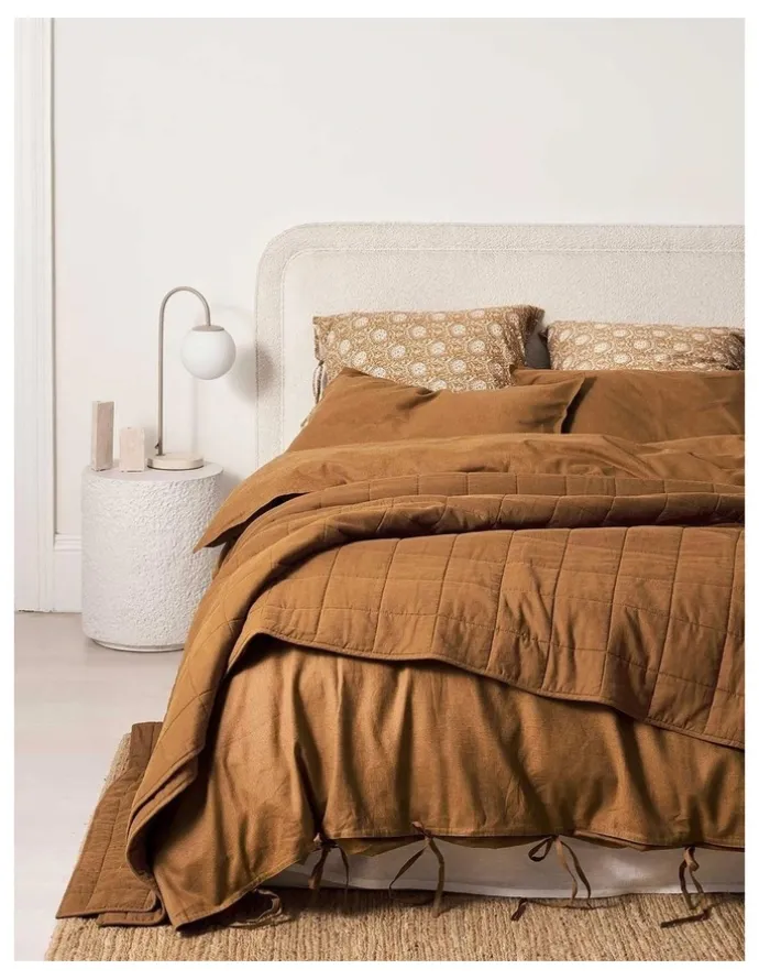 Aura Home Maison Vintage Coverlet in Cinnamon