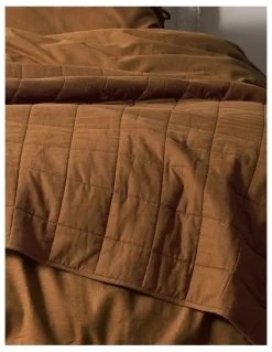 Aura Home Maison Vintage Coverlet in Cinnamon
