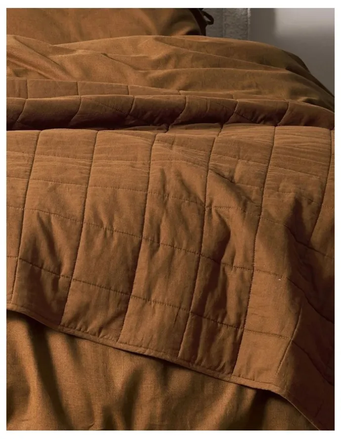 Aura Home Maison Vintage Coverlet in Cinnamon