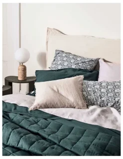 Aura Home Maison Vintage Coverlet in Indian Teal