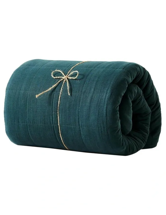 Aura Home Maison Vintage Coverlet in Nude