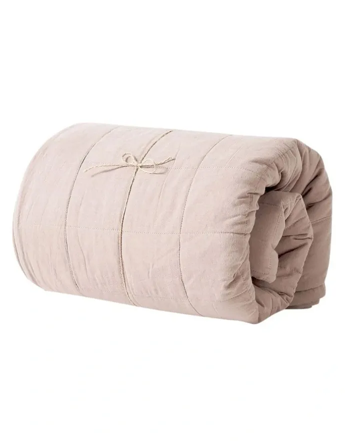 Aura Home Maison Vintage Coverlet in Nude