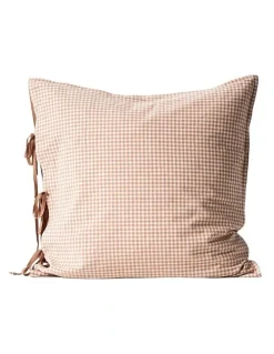 Aura Home Mini Gingham Bedlinen Collection in Clay