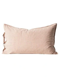 Aura Home Mini Gingham Bedlinen Collection in Clay