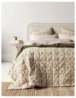 Aura Home Oasis Coverlet in Blush