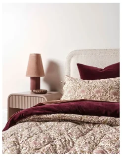 Aura Home Oasis Coverlet in Mulberry