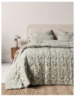 Aura Home Oasis Coverlet in Teal